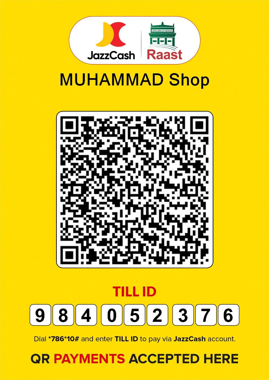 JazzCash Business QR Code